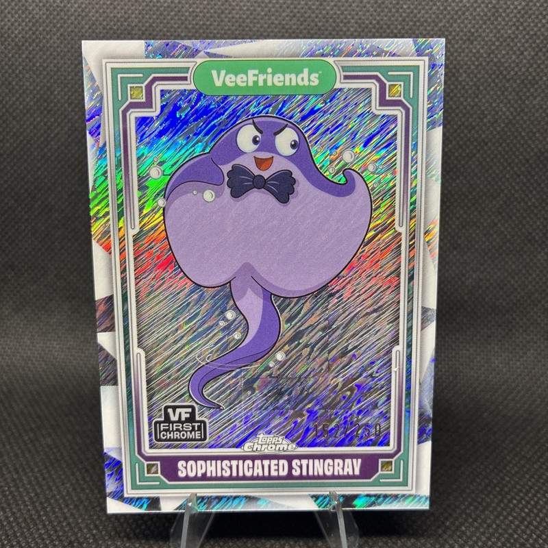 2025 Topps Chrome VeeFriends #97 Sophisticated Stingray Shimmer Refractor /250