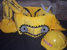 Excavator Construction Costume Toddler 3-7 Years I want to be . . .
