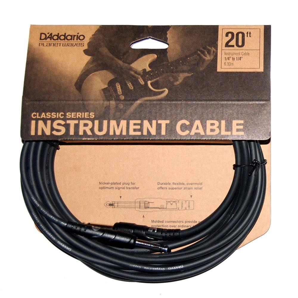 DAddario Planet Waves 20 Classic Series Instrument Cable- Straight- Straight 5090₽