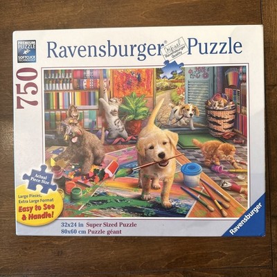Ravensburger 750 Pc Large Piece XL Format Puzzle Cute Crafters 2021 - COMPLETE