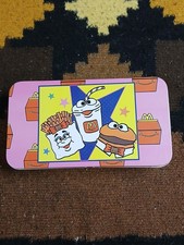 McDonald's Tin- Pencil/Crayon Holder- 1996- Happy Meal- Pink & Yellow