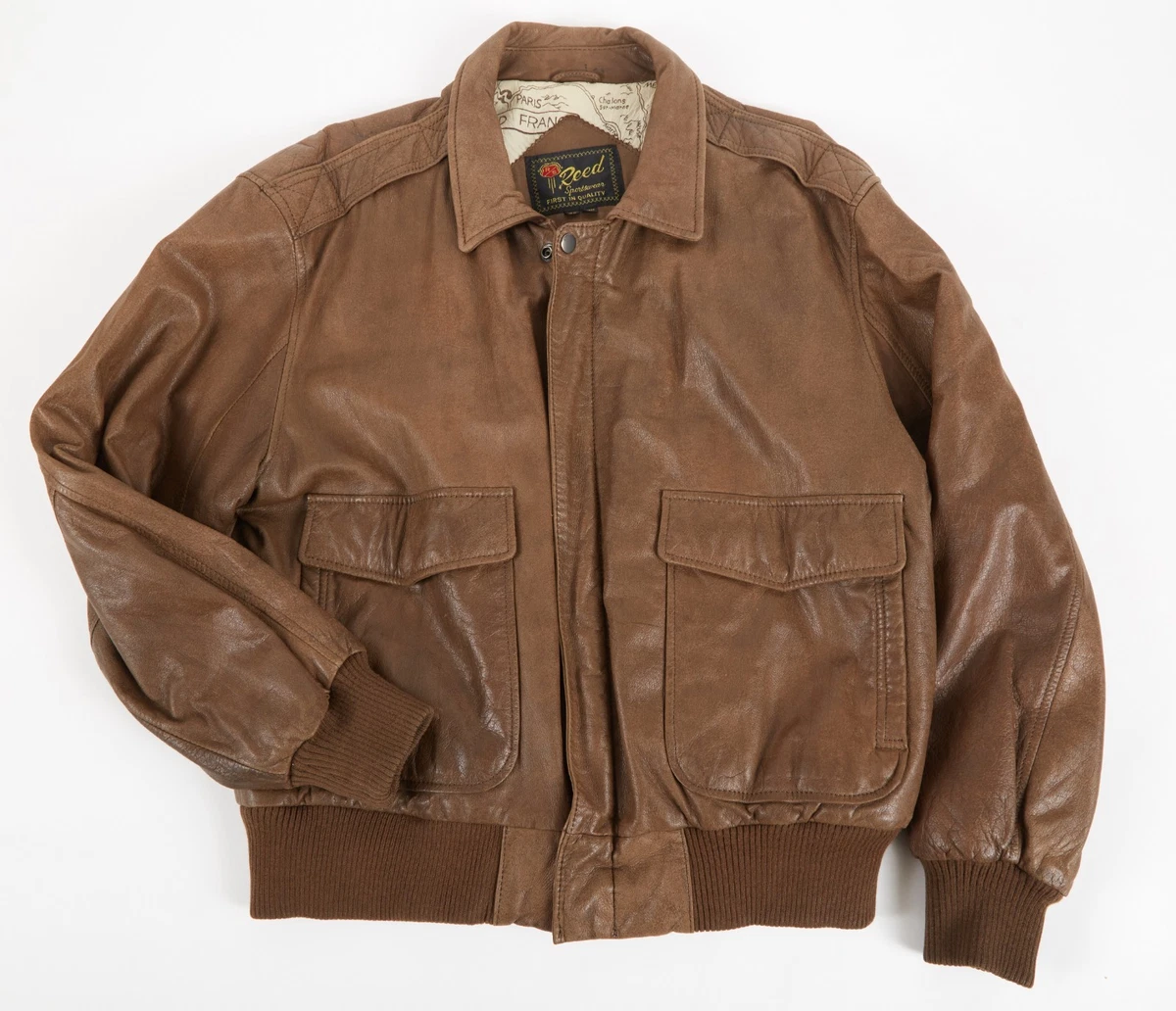ジャケット・アウター 80s A-2 real leather bomber jacket vtg n 80s vtg A-2 real leather bomber jacket 【公式通販】