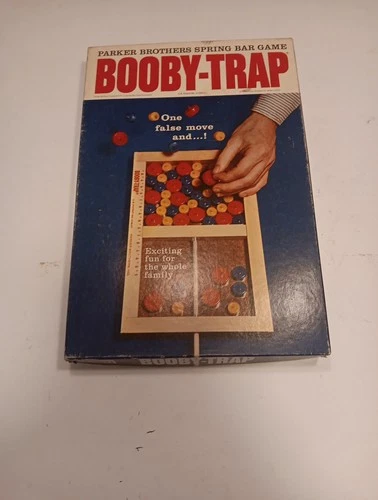 Vintage 1965, Parker Brothers,  Booby Trap Game, Complete, Perfect Box