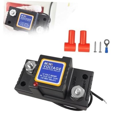 Dual Smart Battery Isolator Voltage Sensing Relay VSR 12V 80amp Mini VSR