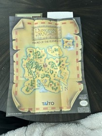 Nintendo NES Game Dungeon Magic Sword Of The Elements CIB Complete In Box