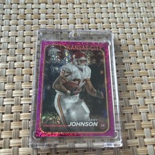 2024 Chrome Larry Johnson #99 Kansas City Chiefs Magenta Speckle Parallel 37/399