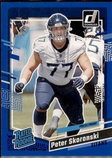 2023 Donruss - Press Proof Blue #395 Peter Skoronski
