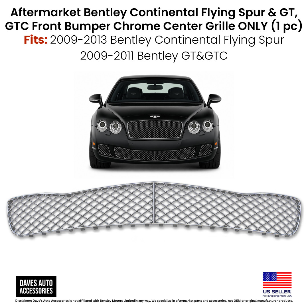 Bentley Flying Spur 2009-2013 Front Center grille Chrome