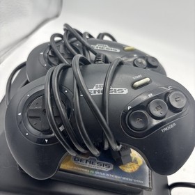 SEGA Genesis MK-1631 Console Bundle w/ 2 Controllers Cords WORKS!