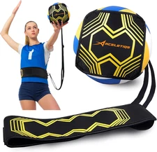 Solo Volleyball Trainer 4 In 1 Rebounder Set for Serving Spiking Setting Passing