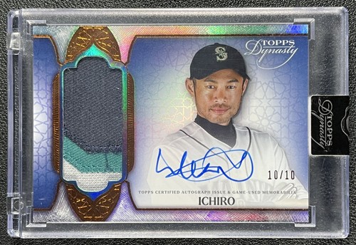 ICHIRO SUZUKI 2025 TOPPS DYNASTY #DAP-I2 GAME-USED PATCH AUTO 10/10 MARINERS