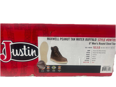 Justin Boots Maxwell Tan Water Buffalo 6 display picture 2