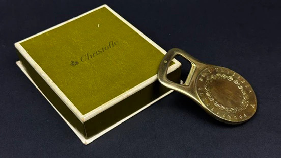 Décapsuleur Christofle métal doré : cadeau idéal pour collectionneur - 3