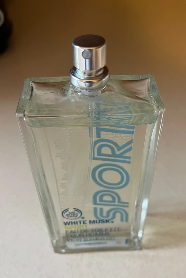 RARO Original 2013 The Body Shop Blanco Musk Sport Hombre Eau de Toillete 3.3 OZ Foto 3 de 4