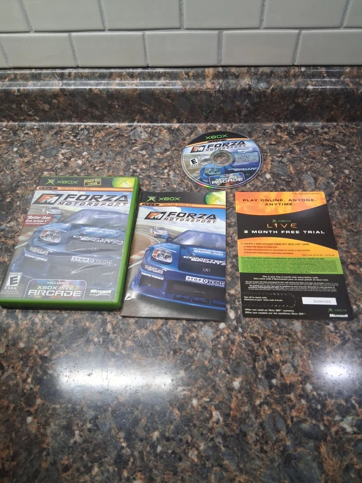 Forza Motorsport (Original Microsoft Xbox, 2005) Complete CIB W/ Manual, Tested - Image 2 of 4