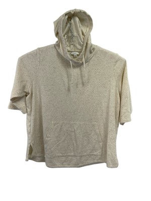 J Jill Womens 2XL Oatmeal Color Cotton/Poly/Linen Pullover Hoodie (C8) NW/OTs