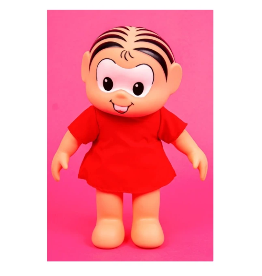 Brazilian Mônica Vinyl Doll 35cm Turma da Mônica Gang Classic