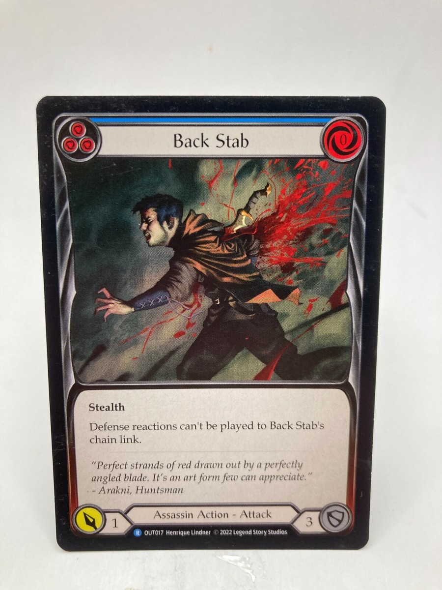 Back Stab NM/M* Outsiders - Flesh And Blood - BLUE OUT017
