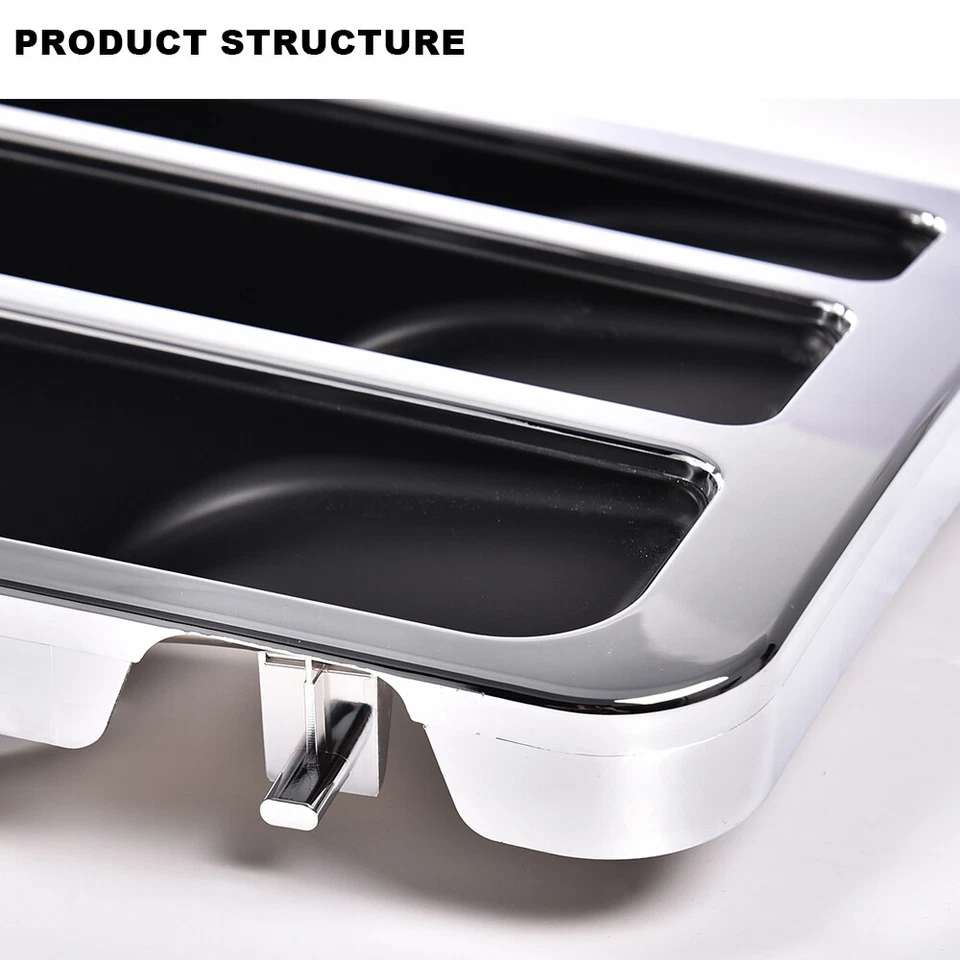 Fit For 1992-1996 Ford F150 F250 F350 Bronco Grille Headlight Bezel Kit Chrome Foto 3 de 4