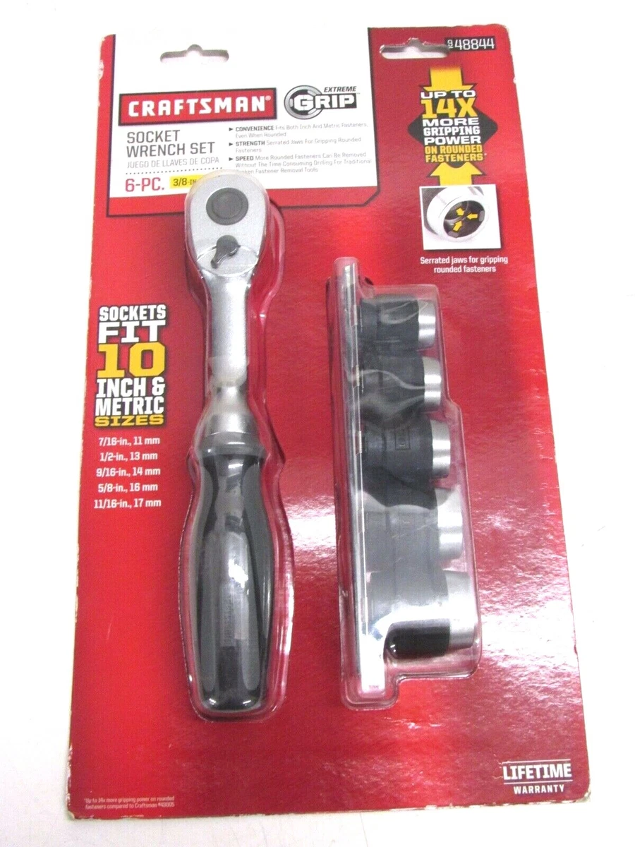 NEW CRAFTSMAN EXTREME GRIP SOCKET WRENCH SET 3 8