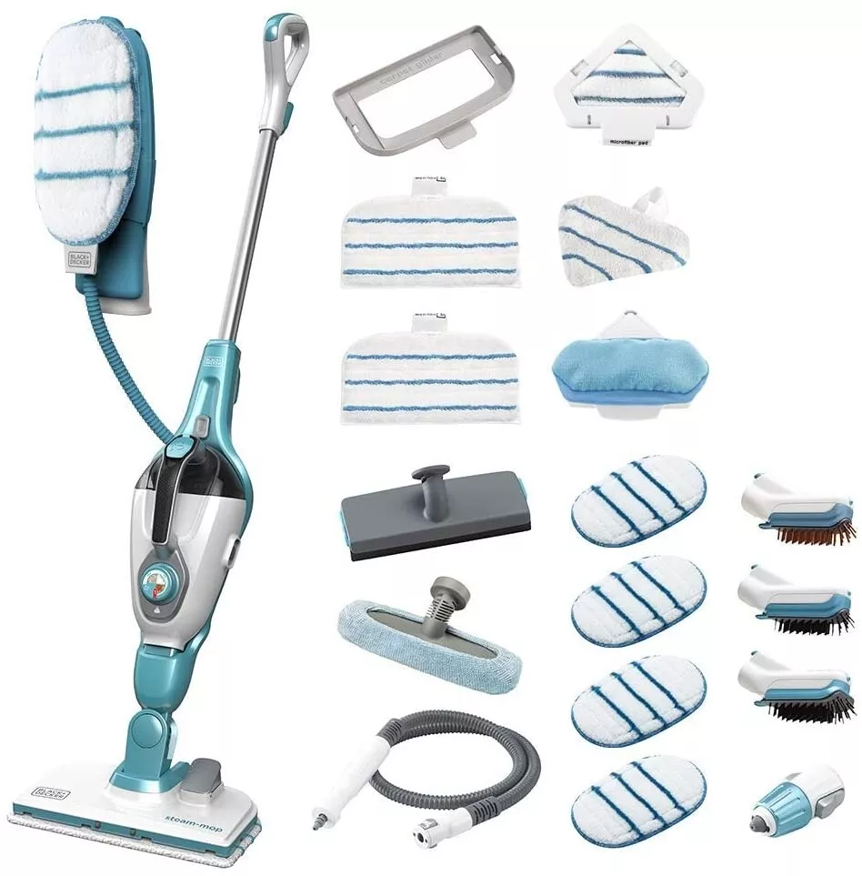 Black & Decker Steam Mop 17 IN 1 FSMH1321JMD Floor Cleaner Steam With Steamitt