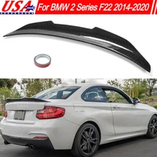For BMW F22 220i 235i F87 M2 2014-2020 Trunk Spoiler PSM Style Carbon Fiber Look