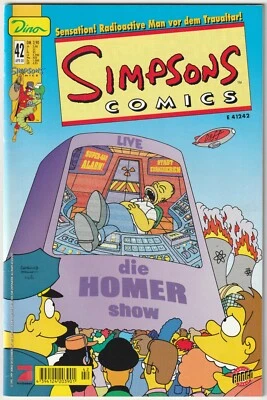 ✪ SIMPSONS COMICS #42, Dino Comics/Bongo Comics 2000 COMICHEFT NEUW TOP Z0-1 - Bild 1 von 3