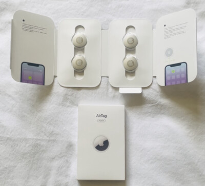 Genuine APPLE AirTag 4 Pack Boxed Brand New Sealed Box Air Tag