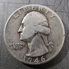 1946-D Washington Silver Quarter, Affordable Circulated Coin