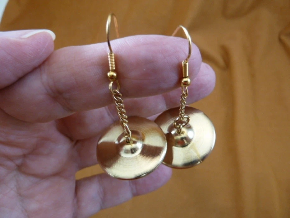 Cymbal earrings sale