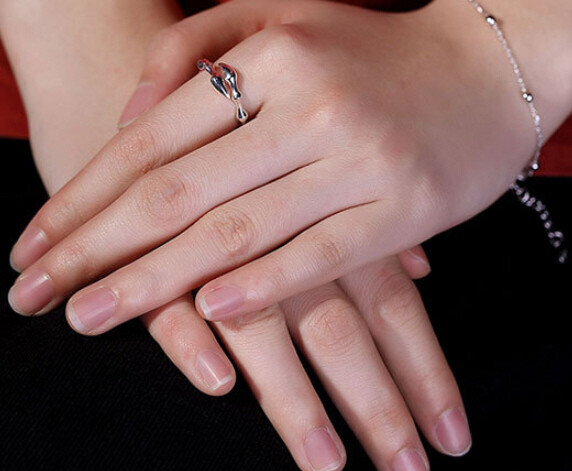 Anello Luna E Stella Argento 925 - Foto 2