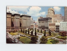 Postcard Admiral George Dewey Monument Union Square San Francisco California USA
