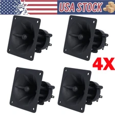 4X 3.25" inch Flush Mount Square Super Horn Tweeter Speakers Car Home Audio USA