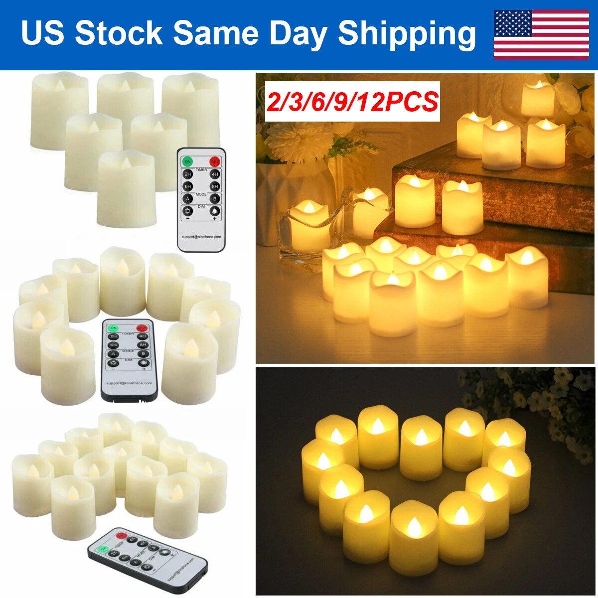 Flameless candles with timers deals
