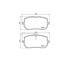 Set Beläge Schuhe Bremsbeläge Vorne für Mercedes-Benz Glb (X247)