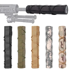 Tactical Suppressor Protector Cover 8.66" Military Airsoft Shooting Muffler Case