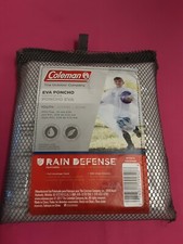 Coleman Eva Poncho W/Full-Coverage Hood Side Snap Closures Size Youth BNWT
