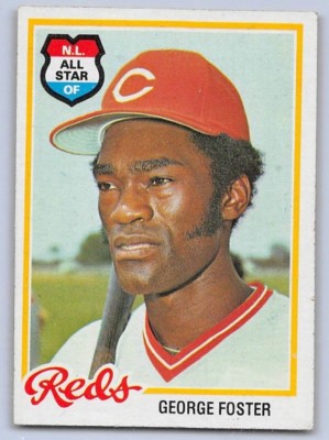 ベースボールカードブック　昭和50年 1978 GEORGE FOSTER - Topps Baseball Card # 500 - CINCINNATI REDS