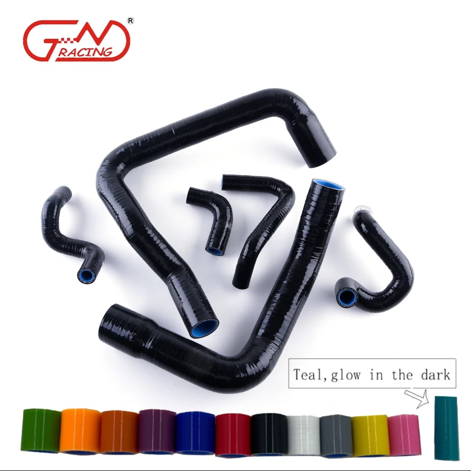 Fit 1986-1993 Ford Mustang GT LX Cobra 5.0L V8 Silicone Radiator Hoses Kit - Imagem 2 de 4