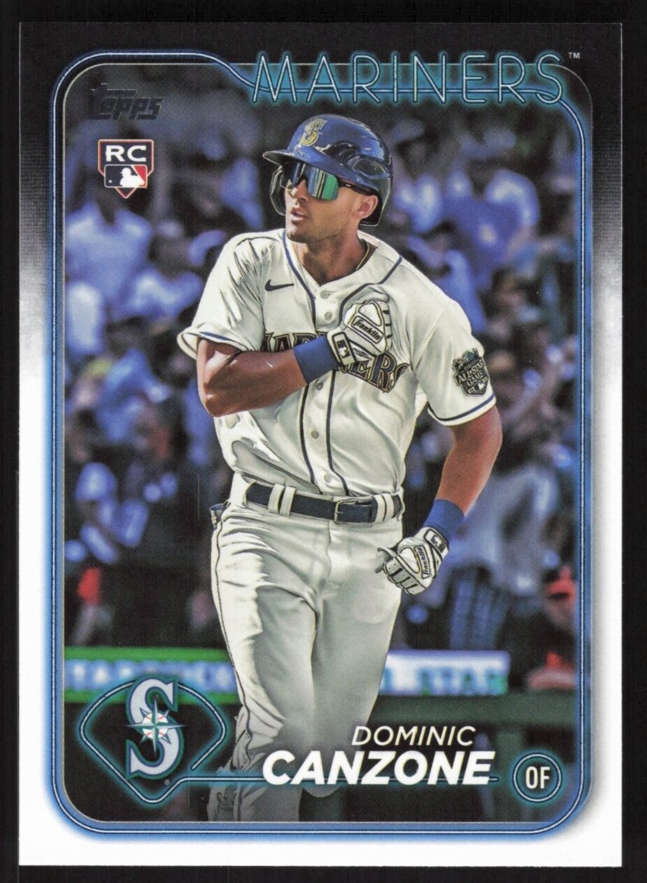 2024 Topps Rookie RC Dominic Canzone #195 Seattle Mariners