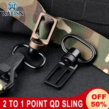 Tactical QD Sling Adapter Shoulder Strap 2To1 Point Triglide Mount Swing Swivels