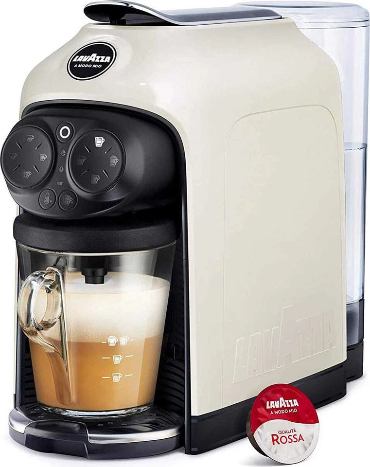 LAVAZZA Macchina Caffè A Modo Mio Capsule Espresso Cappuccino Bianco Deséa - Immagine 2 di 2