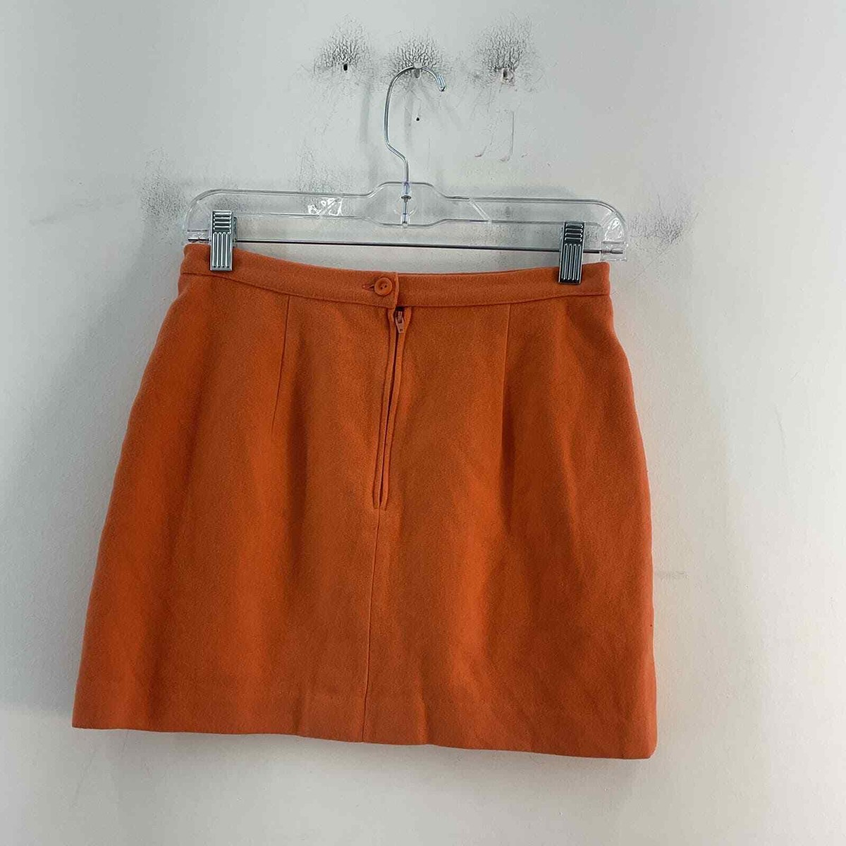 ミニスカート SAINT LAURENT Women Mini Skirts 769270Y3F58 2603 ORANGE Sisley Italy Orange Wool Blend Mini Skirt Size 42 - Women's