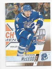 2017-18 Upper Deck CHL #255 Michael McLeod 