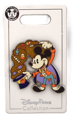 Disney Parks 2020 Halloween Candy Magician Hat Mickey Mouse Trading Pin