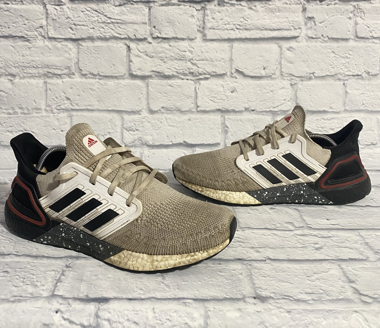 adidas UltraBoost 20 White Scarlet 