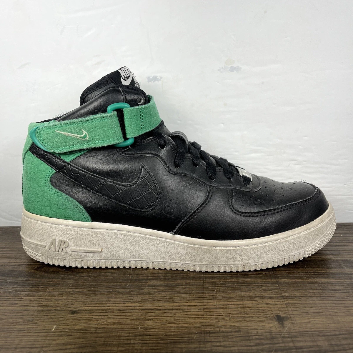 Nike Air Force 1 07 Mid Women’s Black Green Shoes - Women’s Size 8