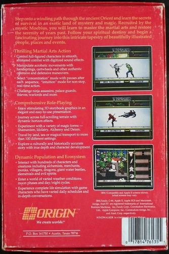 Windwalker (Moebius 2)- Commodore Amiga - Origin Systems - Complete - Picture 2 of 7