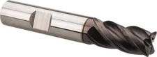 SGS 36866 Carbide Corner Radius End Mill: 1/2" Diam, 1" LOC, 4 Flutes