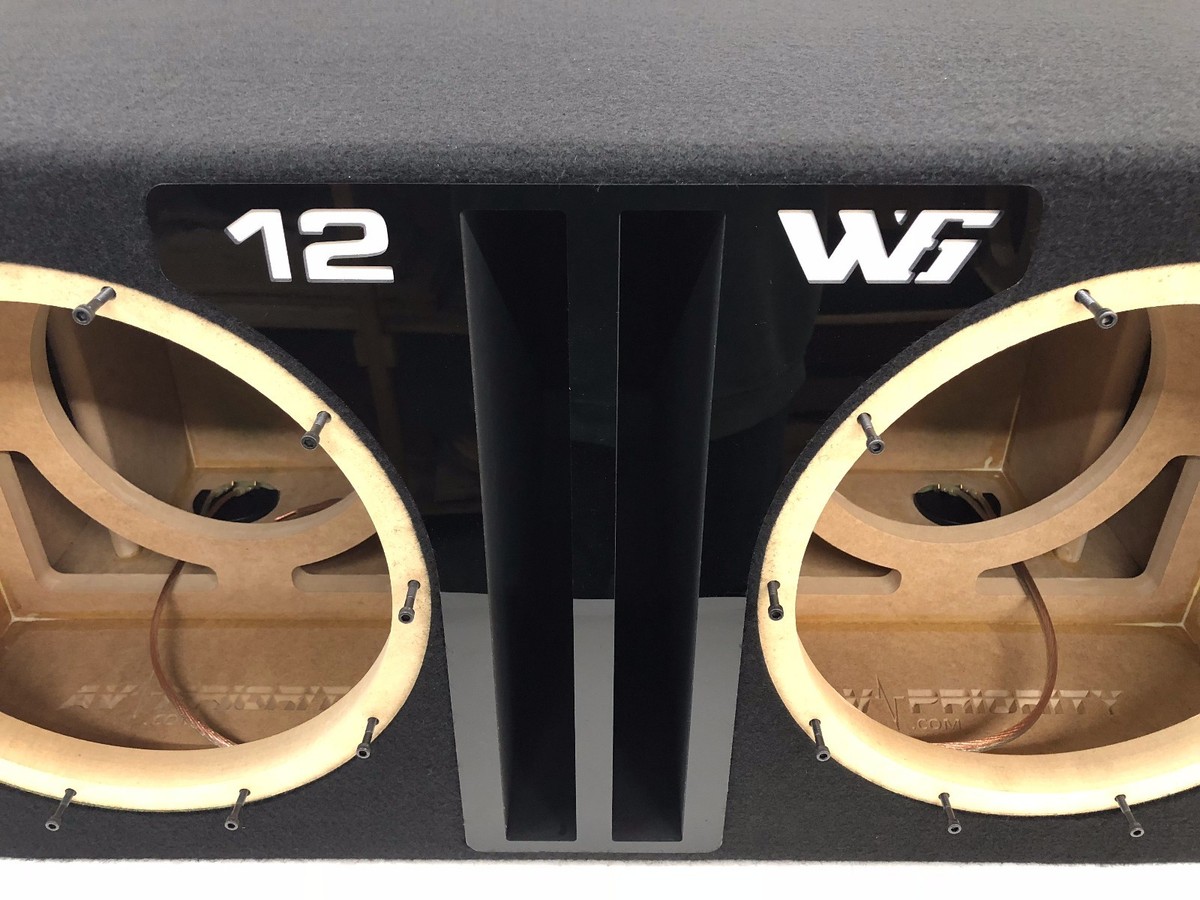 JL Audio 12w6v3 dual ported sub box SPECIAL EDITION black plexi